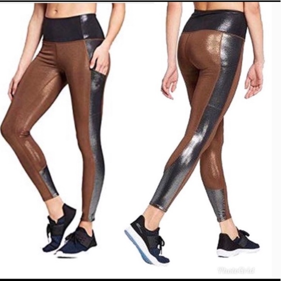 JoyLab Pants & Jumpsuits Joylab Shine Metallic High Rise Leggings Poshmark